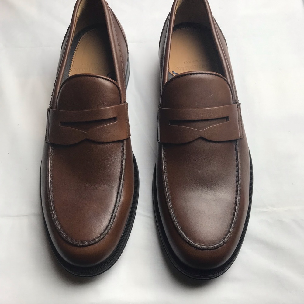 Aquatalia Weatherproof  Nut Leather Neil Loafer